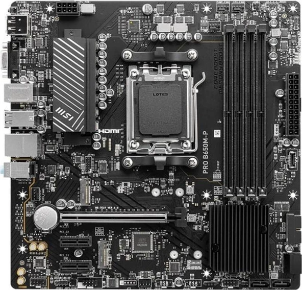 MSI MB PRO B650M-P AM5 DDR5 6000MHZ(OC) HDMI DP VGA 2X M.2 USB3.2 2.5G LAN MATX - 7