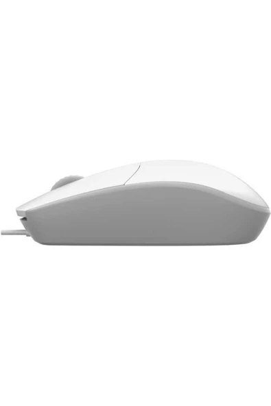 N100 1600dpı Her Iki El Ile Kullanılabilen Usb Beyaz Mouse