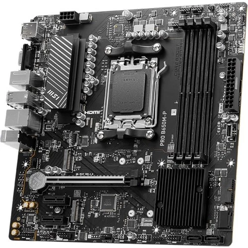 MSI MB PRO B650M-P AM5 DDR5 6000MHZ(OC) HDMI DP VGA 2X M.2 USB3.2 2.5G LAN MATX - 4