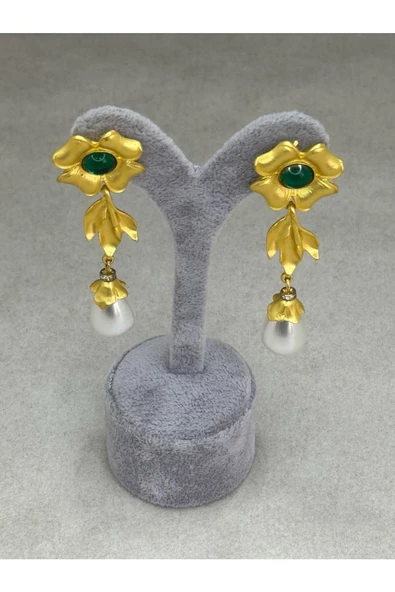 İnci sallantılı vintage küpe
