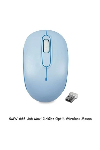 Smw-666 Usb Mavi 2.4ghz Optik Wireless Mouse maxshtre 986362