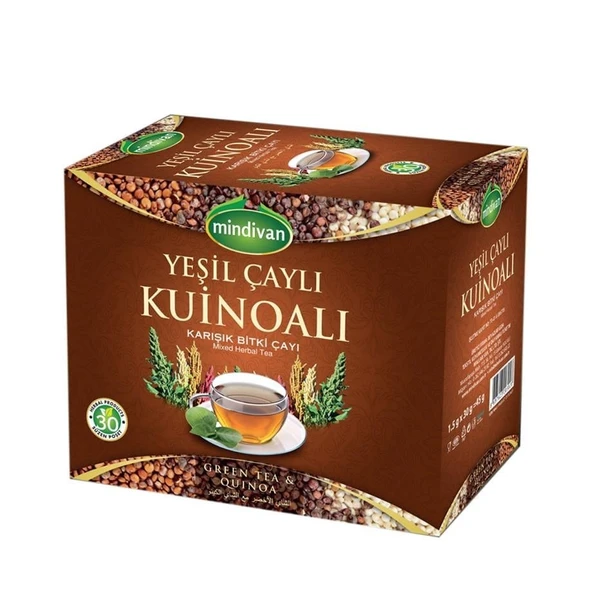 Yeşil Çaylı Kinoa Çayı 30 Süzen Poşet 4 Kutu - 2