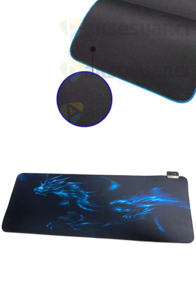 Büyük Boy Xxl Resimli Desenli Mousepad Rgb Led Işıklı Gaming Gamer Oyuncu Mouse Pad