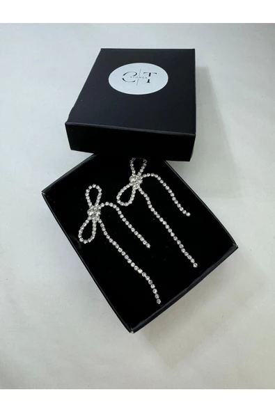 pinterest taşlı fiyonk küpe - 2