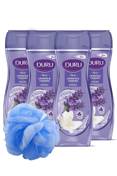 Duru Moods Lavanta & Yasemin Duş Jeli Duş Lifi Ile Birlikte 4x450ml