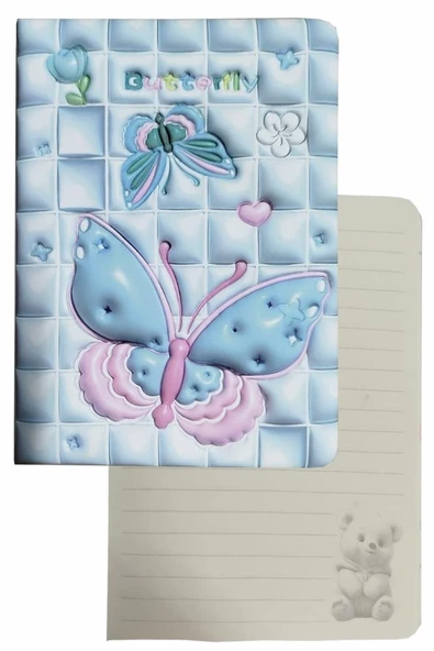 Kabartmalı Not Defteri 1 Adet 96 Yaprak Çizgili Sukuşi Hatıra Defteri Squishy Kız Modeli Hatıra Anı Defteri 13x18 cm