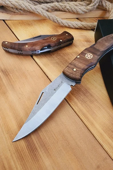 Ceviz Sap Çakı Kamp Çakısı Outdoor Piknik Çakısı Bahçe Çakısı Mutfak Bıçak Bıçağı (ÇK108) - Resim 2