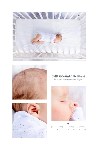 Şımart Akıllı 360 Kamera Wi-fi, 1620p 3k Ultra Görüntü Kalitesi, Gece Görüş, Ses Gönderme Ve Alma - 3