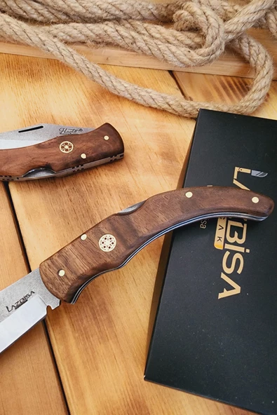 Ceviz Sap Çakı Kamp Çakısı Outdoor Piknik Çakısı Bahçe Çakısı Mutfak Bıçak Bıçağı (ÇK108) - 3