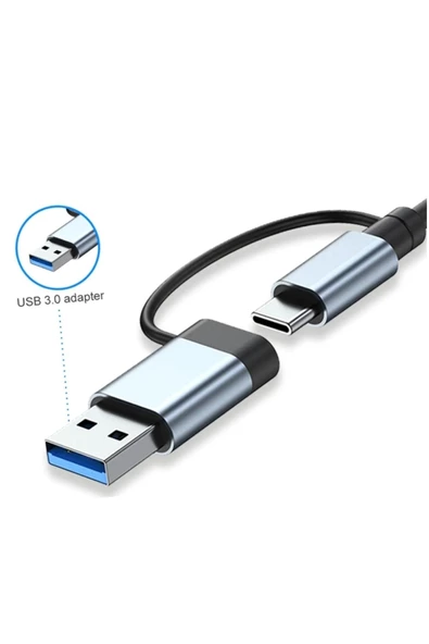 In 1 Usb/type-c To Usb A+usb C-usb 2.0/3.0 Çevirici Adaptör Çok Portlu Çoklayıcı Usb Hub