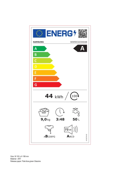 Samsung WW90CGC04DABAH 9 Kg 1400 Devir Siyah Çamaşır Makinesi - 5