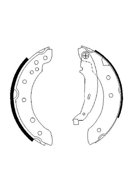 Mga Citroen Xsara 1997-2006 Arka Fren Balatası Takım 203x38 mm - 3