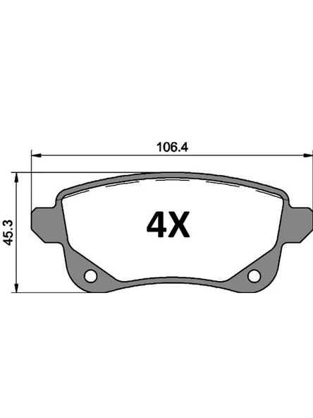 Mga Renault Espace V 2015-2023 Kulaklı Tip Arka Fren Balatası Takım - 3