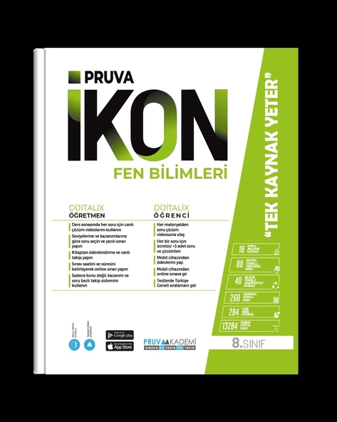 Pruva Akademi Yayıncılık 8. Sınıf İkon Fen Bilimleri Konu Anlatım Kitabı