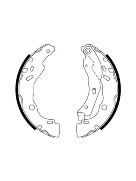 Mga Citroen C3 II 2009-2016, C3 III 2016 ve Sonrası Arka Fren Balatası Takım 203x39 mm - 3
