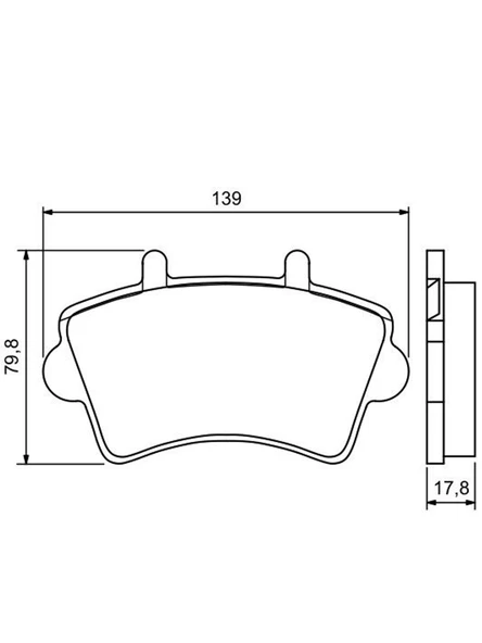 Mga Nissan İnterstar 2000-2010 Ön Fren Balatası Takım - 2