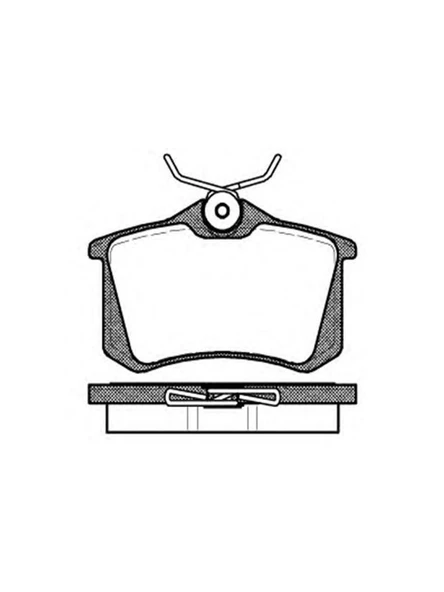 Mga Citroen C2 2003-2009 Tırnaklı Tip Arka Fren Balatası Takım - 3