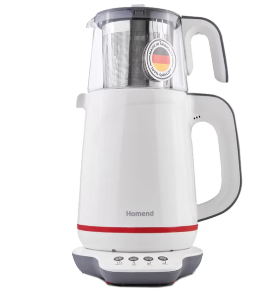 Homend Royaltea 1721H 1800 W Konuşan Çay Makinesi Krem