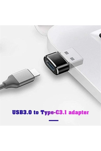 To Type-c Çevirici Dönüştürücü Şarj Data Aktarım Usb To Usb-c Çevirici Dönüştürücü Otg Adaptör