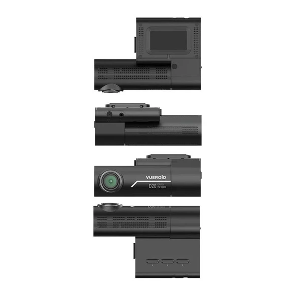 Vueroid Araç Kamerasi 2K Sony Starvis Görüntü Sensörü GPS D20 - 2