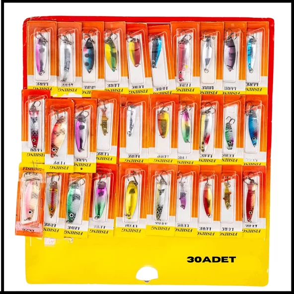 Uyguna-Yakala Alabalık/Turna/Levrek 30'lu Olta Kaşığı Seti-KAS.720 ürün görseli