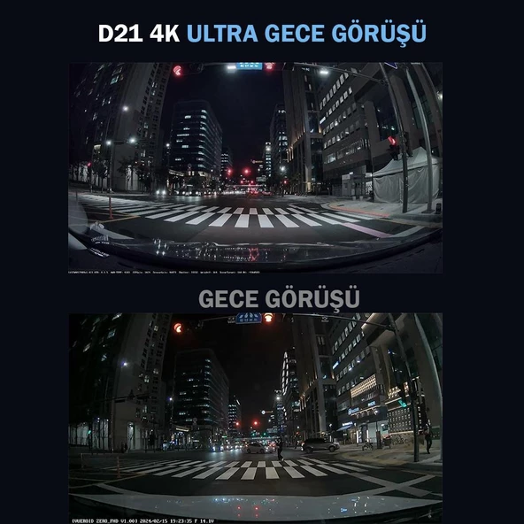 Vueroid Araç Kamerasi 4K Sony Starvis 2 Görüntü Sensörü GPS D21 - 6