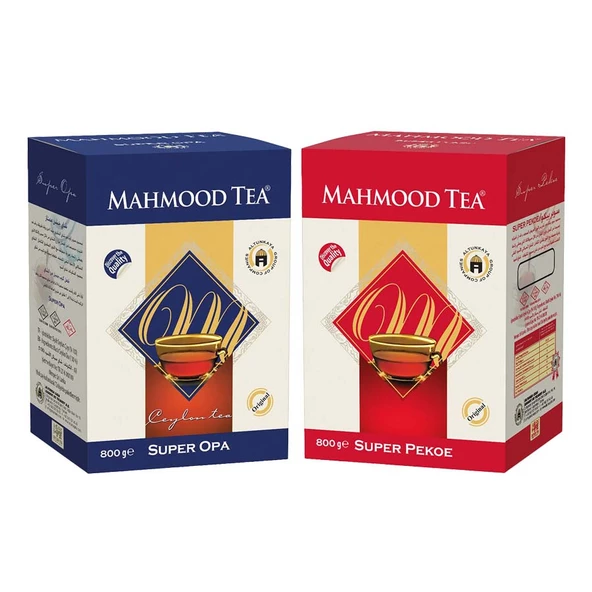 Mahmood Tea Ithal Seylan Sri Lanka Ceylon Dökme Çayı Super Pekoe Ve Super Opa 800 gr