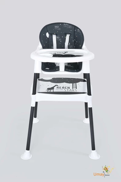 3in1 Çalışma Masası, Mama Sandalyesi, Masa, Sandalye - Reach Stars - 4