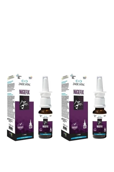 Zade Vital Nigefix Nazal Sprey 15 Ml 2'Li PAKET (SKT:01/2026)