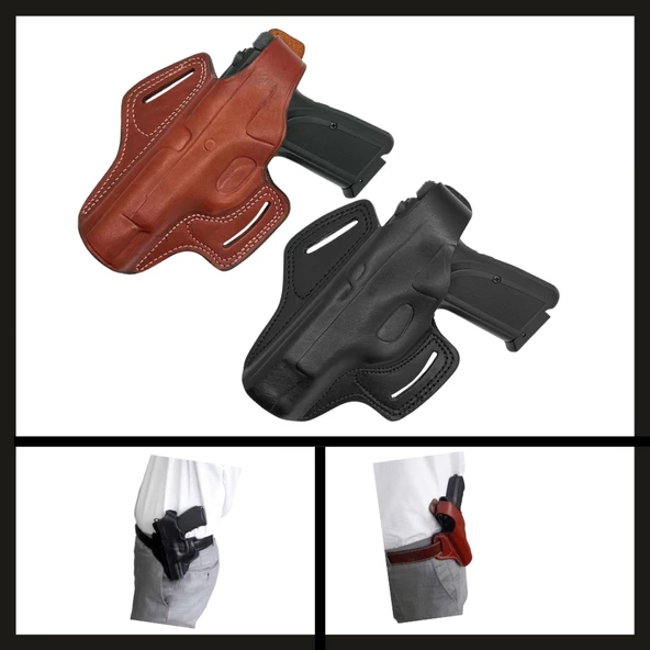 Uyguna-Yakala Kelebek Belt Tabanca Kılıfı -VAK.440 - 2