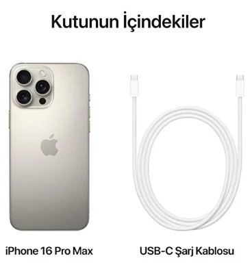 Apple iPhone 16 Pro Max 512 GB Natürel Titanyum (İthalatçı Garantili) - Resim 3