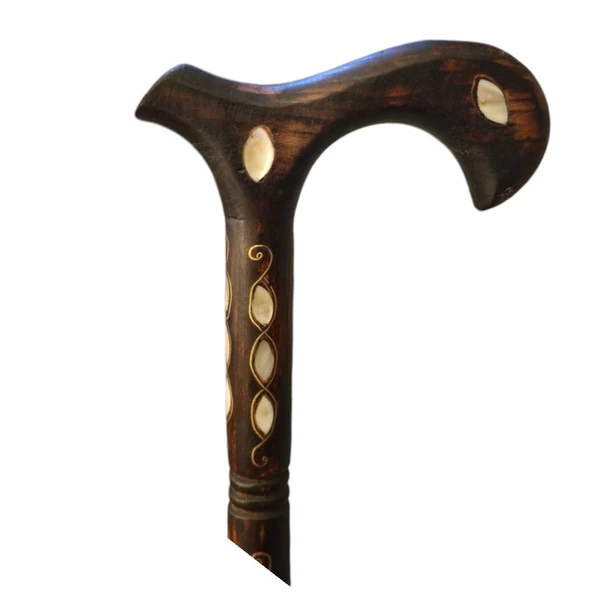 Sıralı Sedef ve Telkari İşlemeli Baston No9 - 2