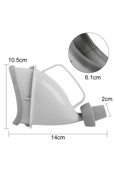 Unisex Taşınabilir Hijjenik Seyahat Tuvalet Aparatı Seyahat Tuvalet Hunisi - 8