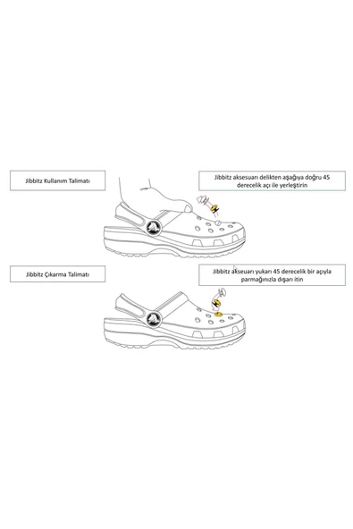 Kuromi&Melody Jibbitz 8'li Terlik Süsü ve Diğer Terliklerle Uyumlu - 3