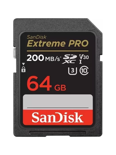 Sandisk Extreme Pro 64GB 200MB/S Sdxc Hafıza Kartı SDSDXXU-064G-GN4IN