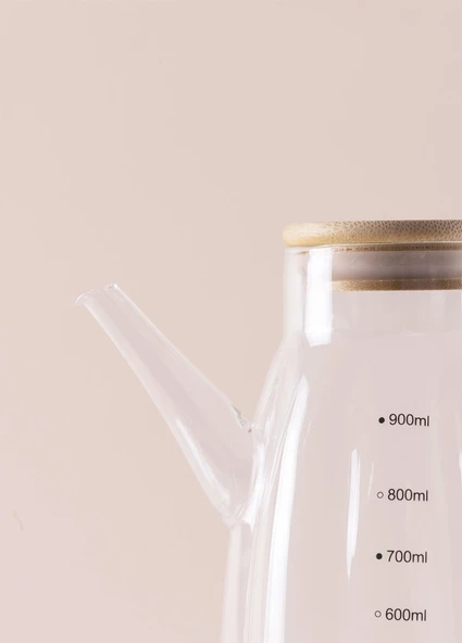 The Mia Bamboo Cam Zeytinyağı Şişesi 900 cc SSE0040 - 4