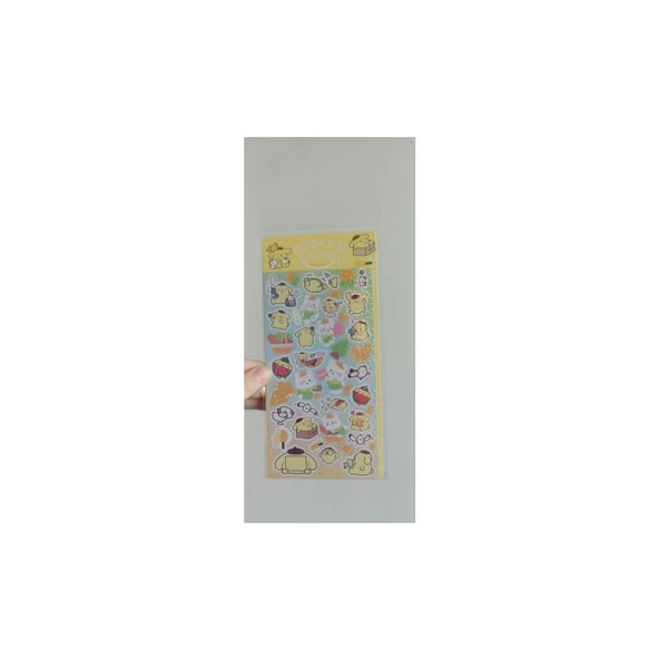 Sanrio  Kawai  Pompompurin  Sticker Anime Sticker 1 Kart Hediyelik