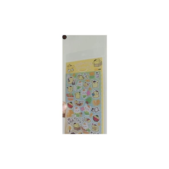 Sanrio  Kawai  Pompompurin  Sticker Anime Sticker 1 Kart Hediyelik - 2
