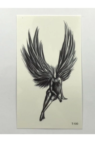 Melek Angel Geçici Mini Dövme Tattoo Aksesuar Şık