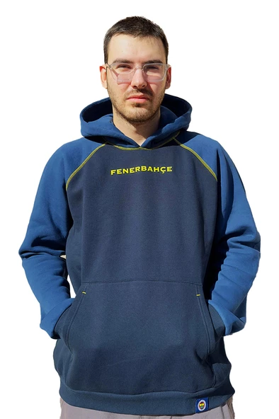 Fenerbahçe Orijinal Lisanslı Kapüşonlu Erkek Sweat - 5