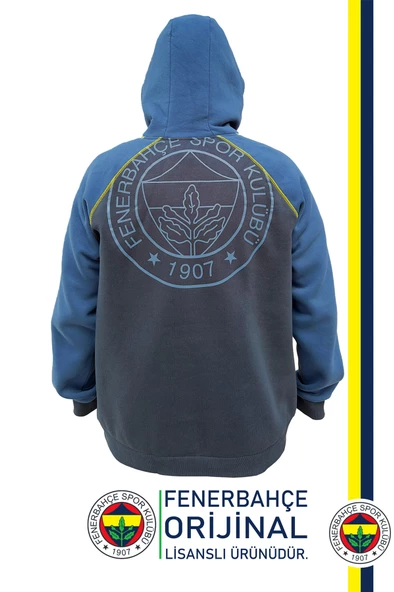 Fenerbahçe Orijinal Lisanslı Kapüşonlu Erkek Sweat - 3