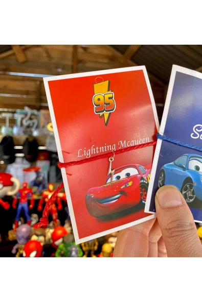 Pofidi Tech  Mcqueen&Sally  Şimşek BF Çift Bileklik Aksesuar Şık Takı Hediyelik - 2