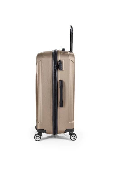 Spring Model Gold Rrenk 3'lü Valiz Seti Gold Kabin - Orta - Büyük - 4