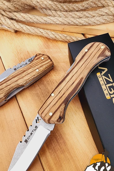 Zeytin Sap Kamp Çakısı Outdoor Piknik Çakısı Bahçe Çakısı (ÇKW-473) - 3