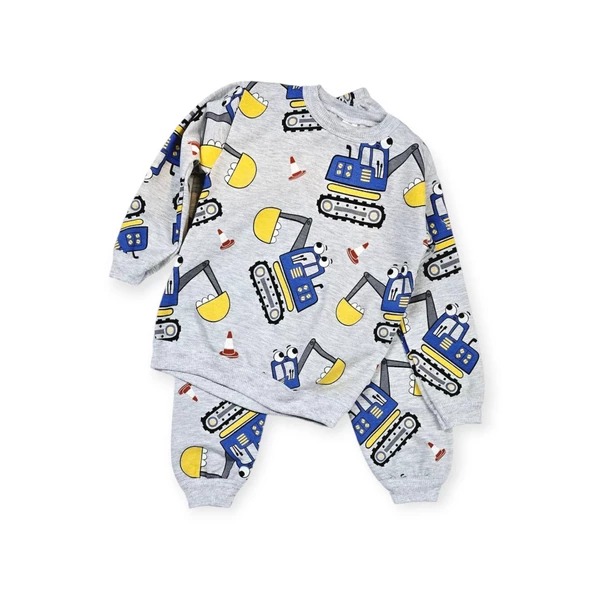 Kepçeli Erkek Çocuk Pijama Takım - 6