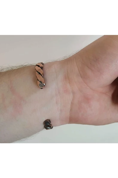 Ayarlanabilir Bakır Burgu Bileklik - 4