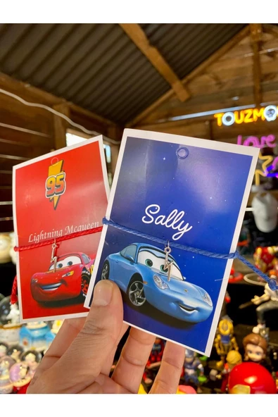 Pofidi Tech Mcqueen&Sally Şimşek BF Çift Bileklik Aksesuar Şık Takı Hediyelik