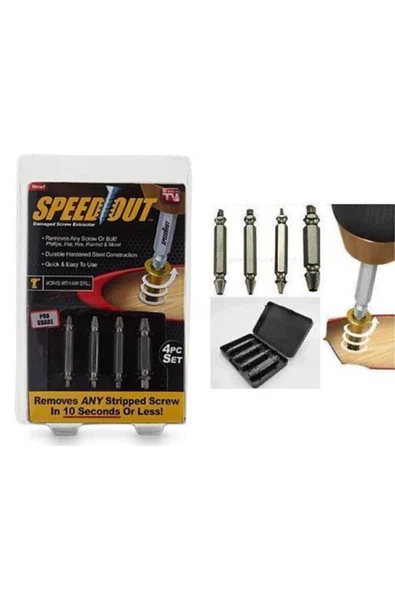 Vida Çıkarıcı Hasar Görmüş Bozuk Vida Sökücü Yamuk Vida Çıkarıcı Speed Out Pratik Vida Çıkarıcı - 3