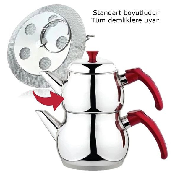 Gondol Demlikiçi Çelik Çay Süzgeçi (G-139) 5 Adet GKH - 4