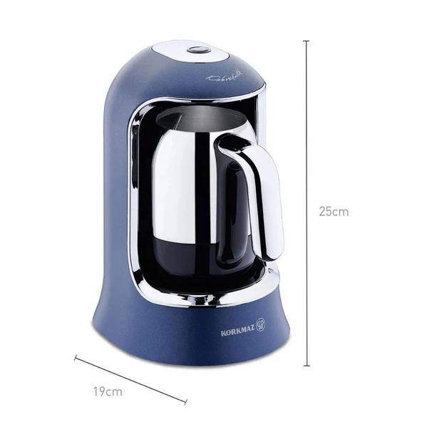 Korkmaz Kahvekolik Dayanıklı Otomatik Kahve Makinesi Azura Renk A860-08 - 2